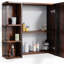 55Cm W x 64Cm H x 98Cm D Solid Wood Bathroom Storage Furniture Set