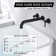 High Flow Rate Extra Long Spout Double Handle Wall Mounted