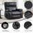 Leatheraire Heat Massage Dual Motor Infinite Position Up To 350 LBS Large Electric Power Lift Recliners With Hidden Cup Holders, Power-Remote, Medium-Firm And Heavy Duty-750220522