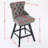 Swivel Velvet Bar Stools Set Of 2，Counter Height Bar Stools With Backs And Wood Legs Home Bar Kitchen Island Pub Restaurant For Home Bar Kitchen Island Pub Restaurant-222284952