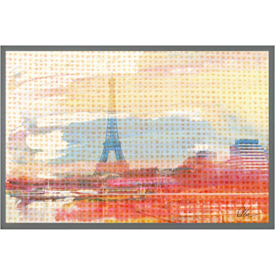Hessian Paris - Single Picture Frame Print