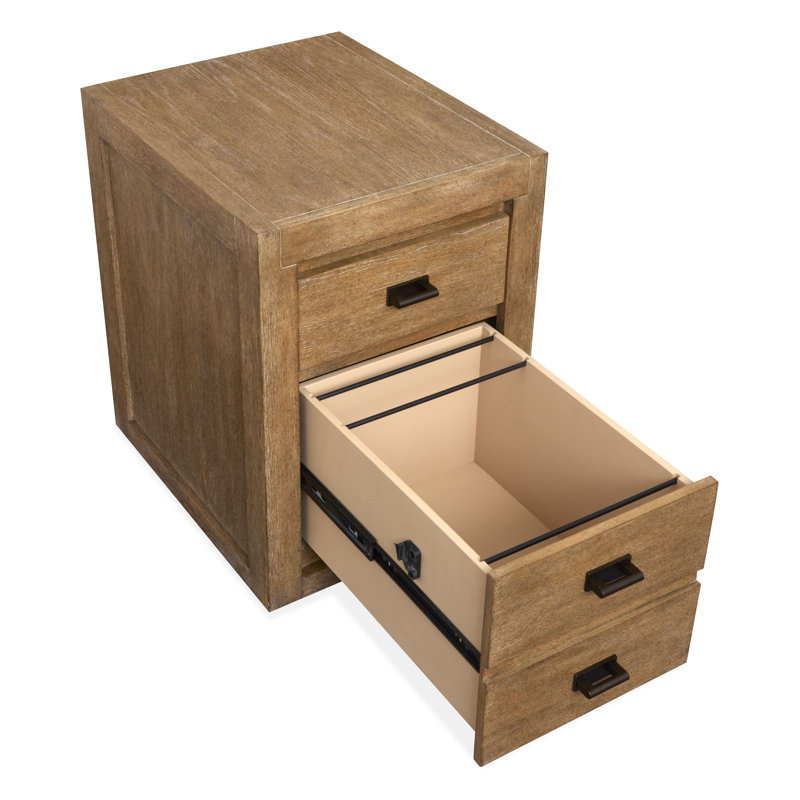 Classeur mobile avec roulettes, Brun