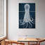 Pieuvre Brampt 8 - blanc sur bleu-108665548