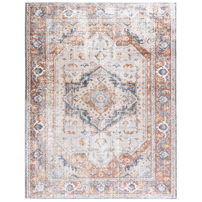 Ortraud Performance Machine Washable Oriental Rug, Rectangle 8' x 10'