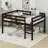 Full Size Low Loft Bed With Ladde