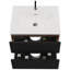 Meuble-lavabo mural mat enneigé avec lavabo en céramique intégré avec trop-plein, grand meuble-lavabo flottant avec rangement pour salle de bain moderne, pré-assemblé, meuble-lavabo-82955984-82955999