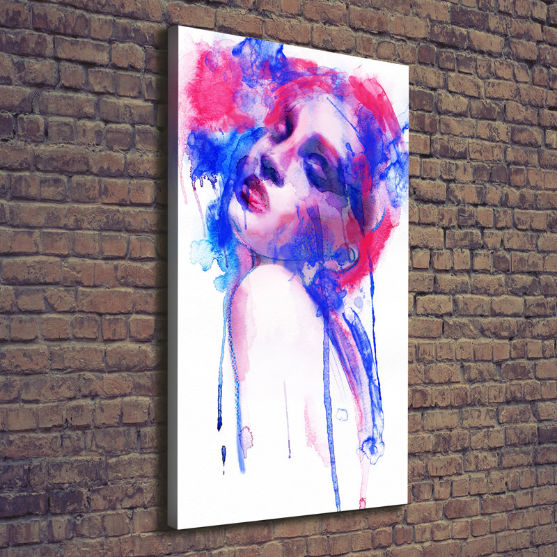Abstraction Of A Woman - Wrapped Canvas Print