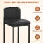 Upholstered Counter Stool with Metal Frame