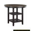 Table de hauteur comptoir 1Pc avec 2X présentoirs de mobilier de style transitionnel