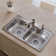 Dayton 33" L x 19" W Double Basin Drop-In Kitchen Sink