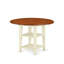 Ensemble de table de salle à manger 5 pièces moderne comprenant une table ronde en bois avec Dropleaf et tablettes et 4 chaises de salle à manger, babeurre et cerise-1422272538-1410750823-1410750822