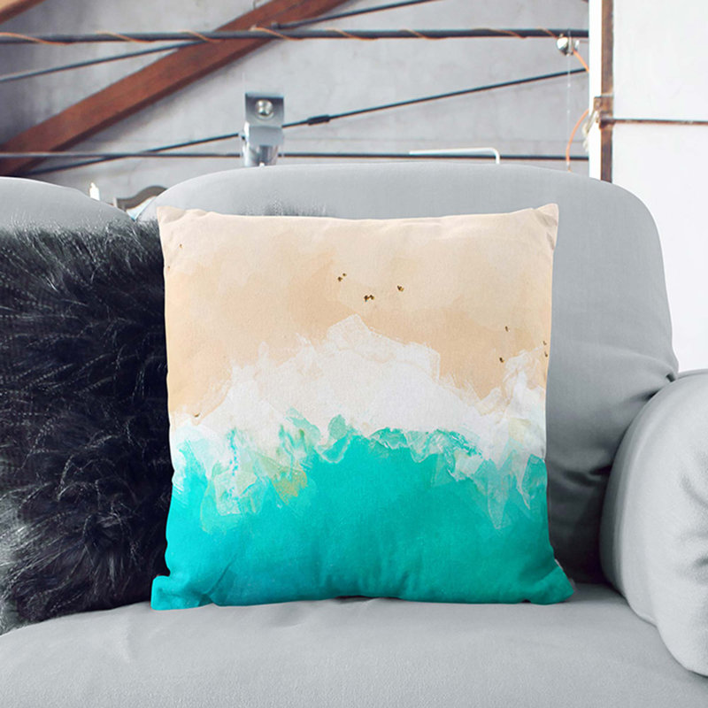 Square Throw Cushion, White, 40 x 40 cm