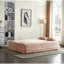 Plancher pliant convertible rose pleine grandeur, doux et velours côtelé, rembourré de mousse, 2 coussins, sans assemblage, rembourré de velours côtelé rembourré de mousse, assemblage, idéal pour jouer dans les petites salles de classe-1001577954