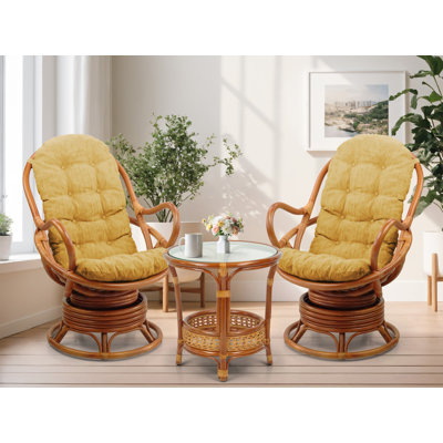 Alice-May 3 Piece Conservatory Living Room Set