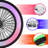 Smart 20" Bladeless Ceiling Fan With Rgb Color Changing Light, Modern Low Profile Dimmable Led For Bedroom, Living Room In Black
