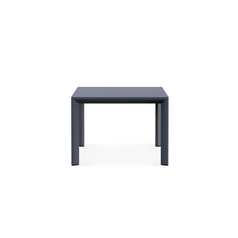 Porto Aluminum Dining Table, Matte Charcoal