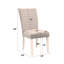 Ensemble de 2 chaises d'appoint en velours gris et blanc à finition brillante élisaveta