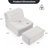 32.5" Upholstered Lounger with Ottoman-1991675676