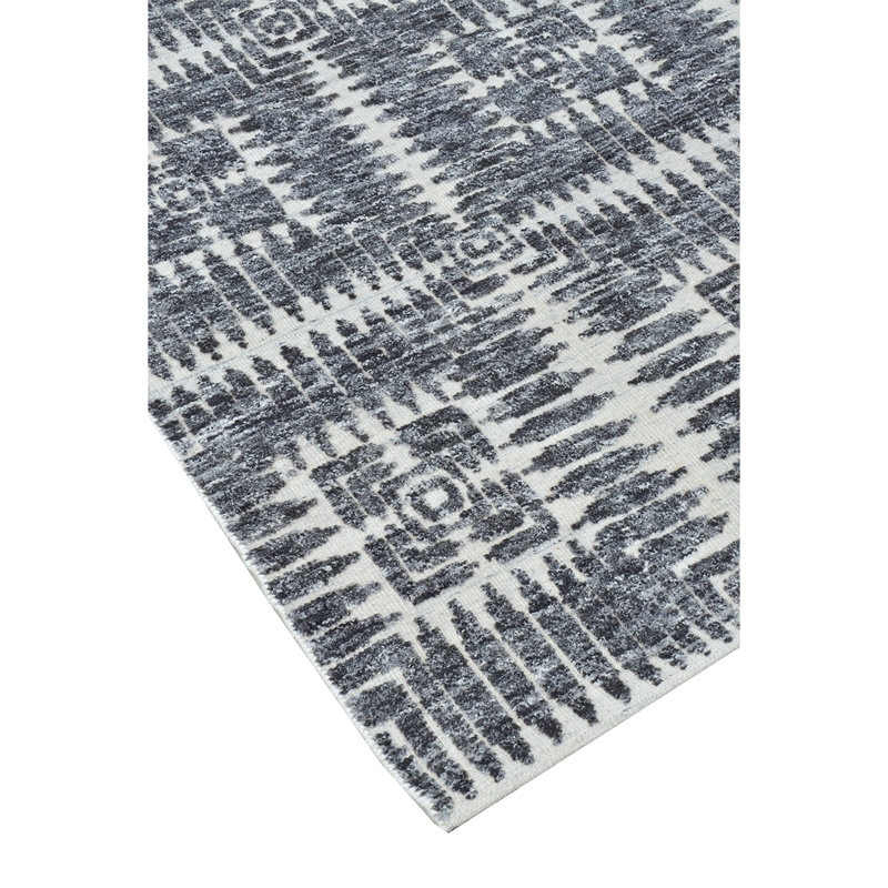 Geometric Area Rug in Ivory, Rectangle 8' x 10'