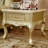 European Style Solid Wood Marble Tea Table Single Coffee Table