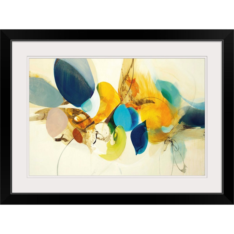 « Alea Candide Color » par Sarah Stockstill - reproduction, H 24 po x l 32 po x P 1 po, Cadre noir