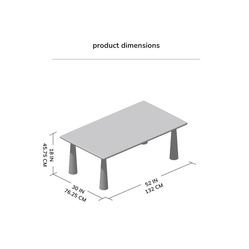 Table basse Fiorinda, Blond clair