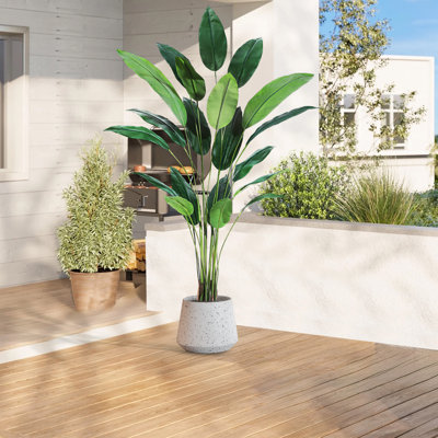Faux palmier artificiel pour intérieur et extérieur
