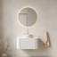 Meuble-lavabo moderne 30 po avec comptoir rond en céramique Callen