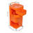 Chariot de rangement à 3 niveaux avec 4 tiroirs et roulettes - H 31,1 po x l 14,17 po x P 14,17 po-107927673