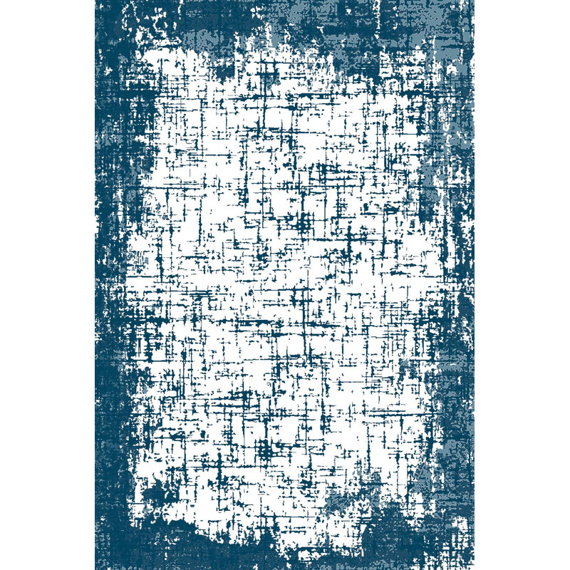 Stylish Woven Carpet, 100% Polyester, 4.0 x 5.9 Feet | 3D Digital Printing, Antibacterial, Non-Slip PVC Underside | Machine Washable, Pile Height: 0.3 Inches, Perfect for Living Room & Bedroom Decor