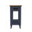 Ivree Navy/ Almond Wood Charging Chairside Cabinet
