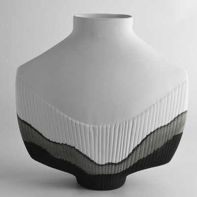 Strata Textured Gradient Vase 13 Inch