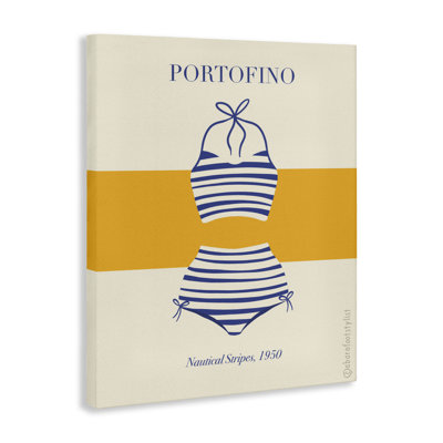 Toile Portofino rayée, design par A Barefoot Stylist