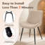 Mid-Century Modern Comfort Faux Leather Dining Chairs-1583258331