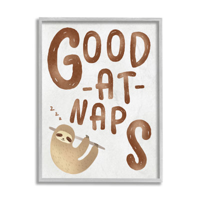 «Good at Naps», «Jungle Sloth Sleeping» par Ziwei Li, impression