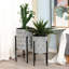 Ensemble de pots de fleurs d'intérieur 2 pièces avec support Adaliah