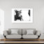 «Thoughtful Moose Scarf», impression d'art mural forêt de cerf contemporaine