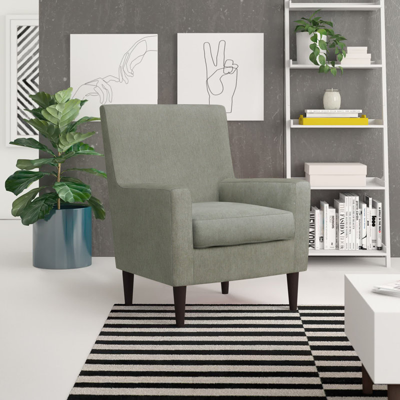 Donham Upholstered Accent Chair, Depalma Granite