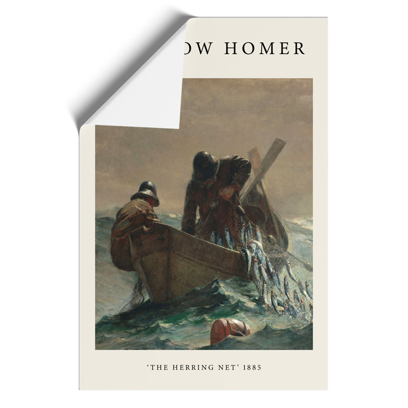 The Herring Net by Winslow Homer - No Frame Print, 59cm H x 42cm W x 0.1cm D