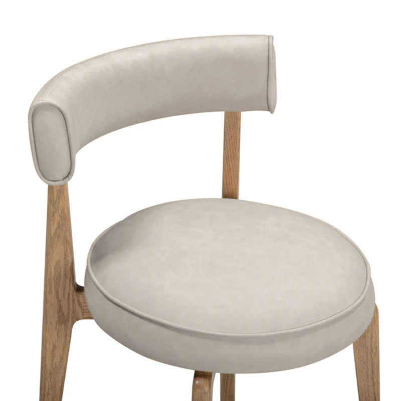 Chaise en cuir Saddle Performance Vegan, Beige
