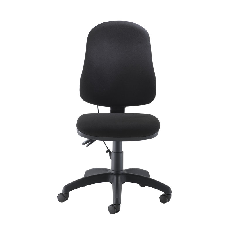 Polyester Blend Office Chair, Black