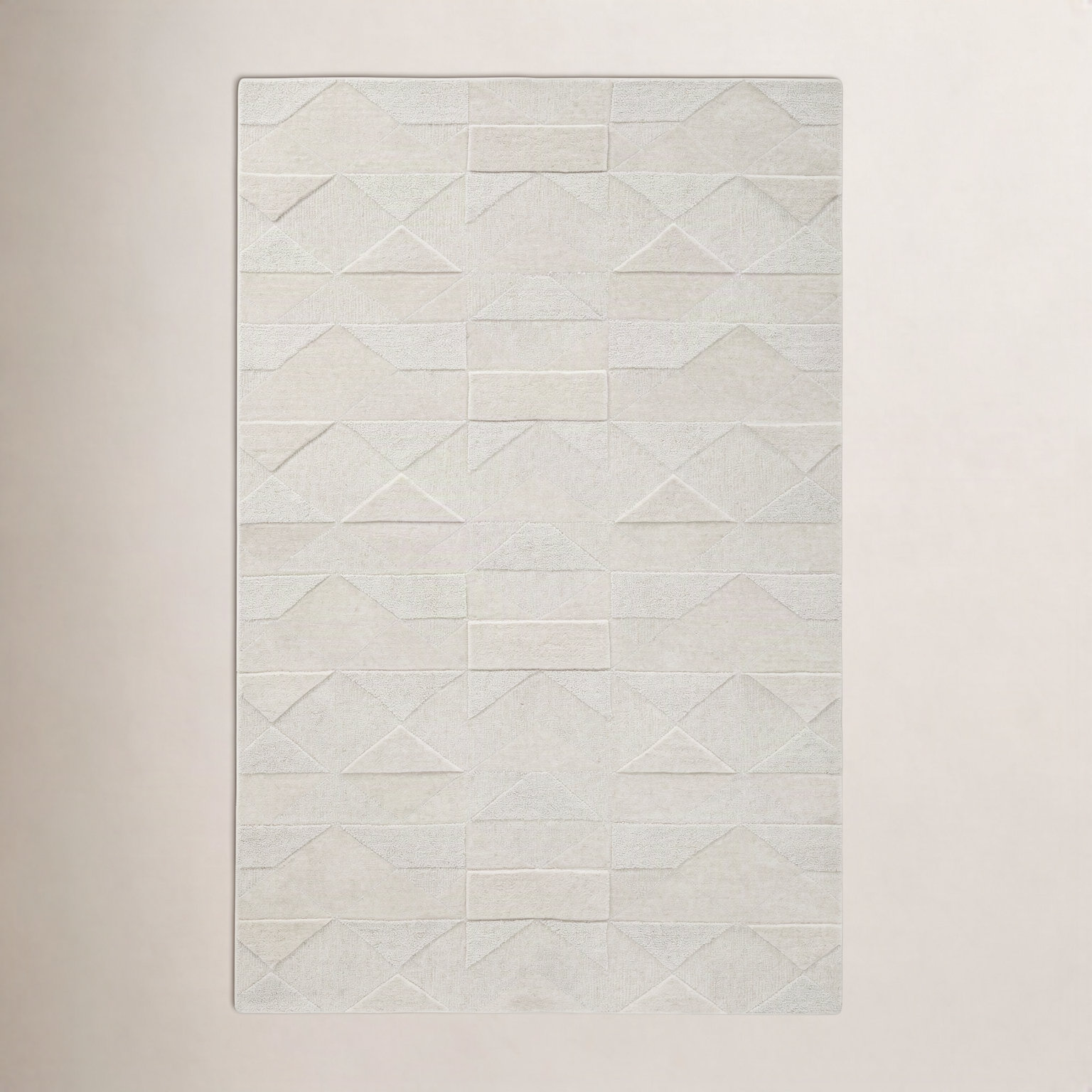 Hand-Tufted Geometric Rug