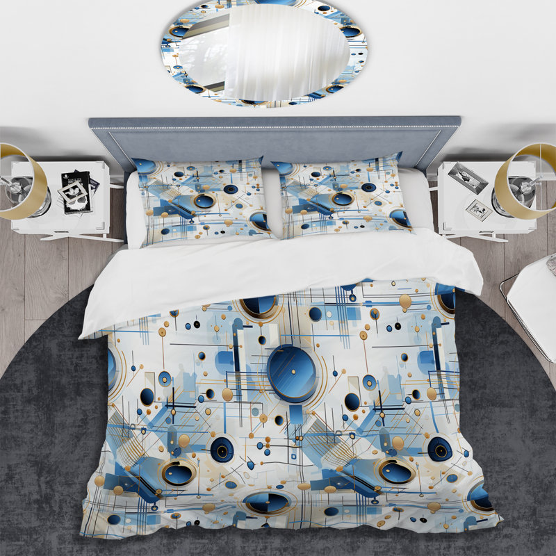 Ensemble de housse de couette Maudy, Housse de couette pour très grand lit et 2 très