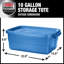 Sacs de rangement Rubbermaid Roughneck, 10 gallons, paquet de 6, bleu héritage