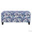 Repose-pieds de luxe avec tissu à motif floral