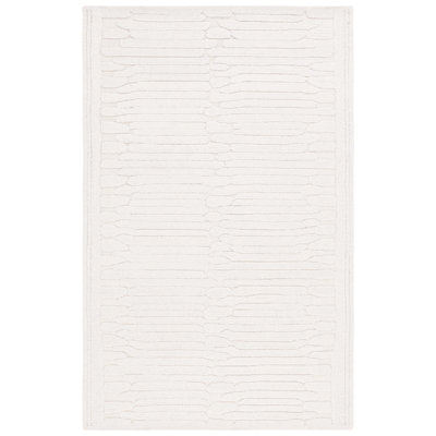 Elona Ivory Hand-Tufted Abstract Wool Rug
