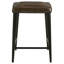 Tabouret de comptoir rembourré en cuir Keaunna - brun-1426500290