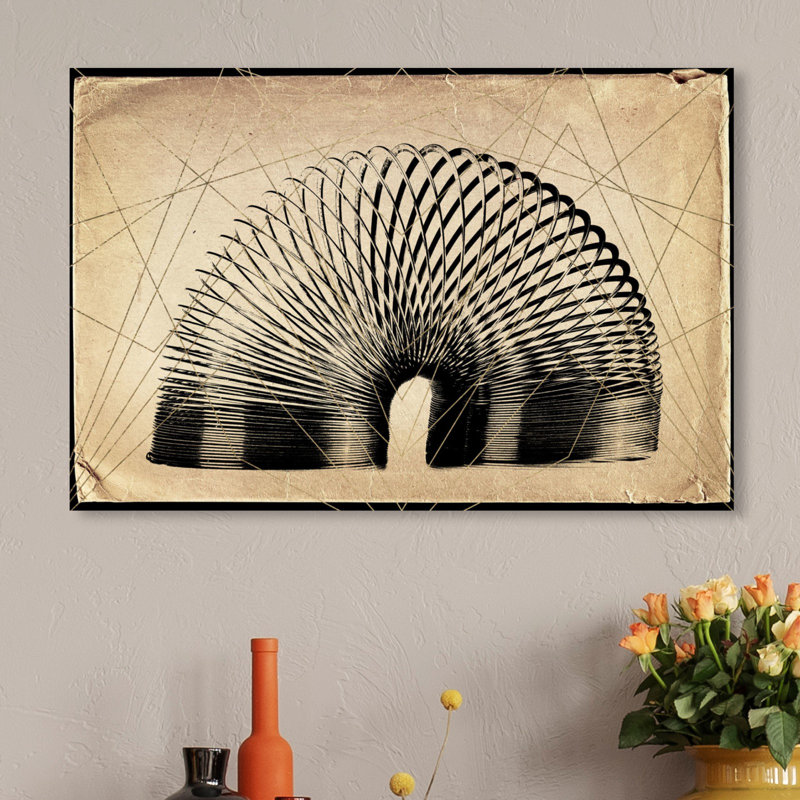 Art sur toile slinky print Escobar, H 20 po x l 30 po x P 1,5 po