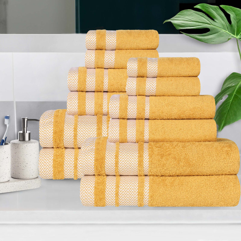 Ensemble de serviettes de salle de bain Bladenboro, Gold