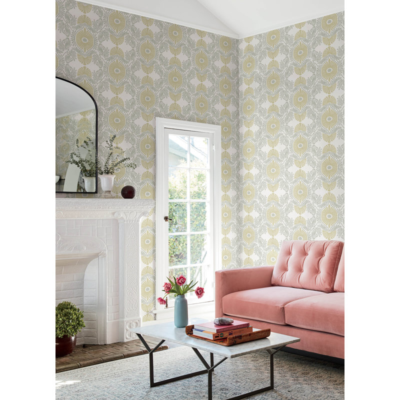 Rouleau de papier peint Gery, Jaune